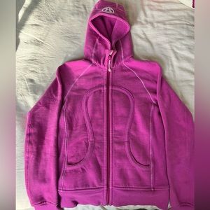 Lululemon Scuba full zip pink size 6 (used)